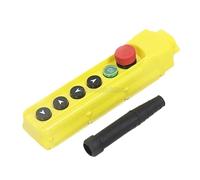 1 Uds COB-62K interruptor de grúa de viaje a prueba de lluvia interruptor de Control de botón de parada de emergencia amarillo