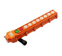 1 Uds COB-64A interruptor de botón de Control de grúa a prueba de lluvia for controlador colgante de polipasto 250V 5A naranja rojo