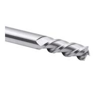 1 Uds cobre de aluminio 3 corte de flauta 75L 100L 150L HRC55 enrutador CNC broca espiral de acero de tungsteno fresa final(10X40XD10X100L)