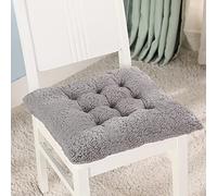 1 Uds Cojines de Asiento for sillas Comedor, for Cocina, cálidos for, Cuadrados for Interiores y Exteriores(Grey)