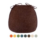 1 Uds Cojines for sillas de Comedor, for, for con Lazos Lavables, for Cocina(Brown)