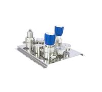 1 Uds. Colector de conmutación semiautomático de 200 bar, dos botellas de nitrógeno, helio, dióxido de carbono, panel de gas oxígeno(Nitrogen Regulator)