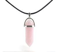 1 Uds collar de cristal Natural Hexagonal Bullet Chakra collar de piedra natural colgante mujeres joyería-Color 5_CHINA_40cm