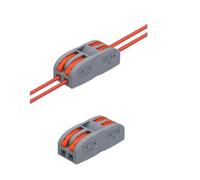 1 Uds. Conector de cableado rápido de Salida múltiple Cable de cableado Divisor Universal Bloque de terminales de Empuje cableado rápido Universal SPL 222 23(SPL-2(PCT-222),30 Pcs)