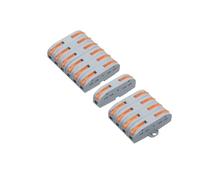 1 Uds. Conector de cableado rápido de Salida múltiple Cable de cableado Divisor Universal Bloque de terminales de Empuje cableado rápido Universal SPL 222 23(SPL-1(PCT-221),10 Pcs)