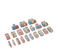 1 Uds. Conector de cableado rápido de Salida múltiple Cable de cableado Divisor Universal Bloque de terminales de Empuje cableado rápido Universal SPL 222 23(SPL-31,50 Pcs)