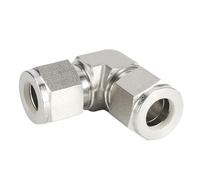 1 Uds. Conector de compresión de doble virola de unión de codo de acero inoxidable 316 1/8 1/4 3/8 1/2 6 8 12 mm accesorio de tubería de Gas(6 mm LOK)