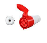 1 Uds. Conector de enchufe y enchufe Industrial 3 núcleos 3P, 4 núcleos, 5 pines, cinco orificios, 16A 32A, 220V, 380V premio y premio de aviación(Pink)