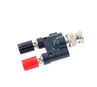 1 Uds Conector Macho BNC a Conector Banana Hembra de 4mm Poste de unión Conector Coaxial RF Adaptador Divisor
