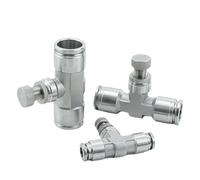 1 Uds. Conector neumático inoxidable 304 SA válvula de acelerador control de reducción de presión regulador de empuje OD 4 6 10 12mm for tubo de aire y agua(SA 10mm,10 PCS)