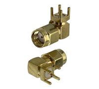 1 Uds conector SMA RP macho enchufe hembra soldadura PCB borde Clip montaje cable Terminal RF convertidor Coaxial(RPSMA M90 PCB)
