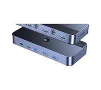 1 Uds. Conmutador KVM HDMI dos entradas/cuatro entradas y una salida un monitor con cortador de pantalla distribución sincrónica for compartir multi-USB(2x1 4K 60Hz Aluminum Switch)