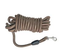 1 Uds. Correa de Entrenamiento for Perros de Cuerda Larga de 5M/10M/15M, Correa de Nailon Resistente for Perros de Agilidad, Correa de Plomo for medianos y Grandes(Coffee,15m)