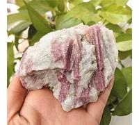 1 Uds, Cristal de cuarzo de turmalina roja natural, piedra en bruto, piedra preciosa cruda, espécimen mineral, cristal Irregular, Reiki, curación-70-90g_