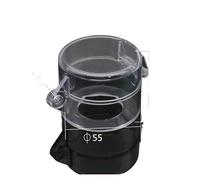 1 Uds. Cubierta protectora del botón de parada de emergencia autoadhesiva no extraíble transparente perilla del interruptor de emergencia cubierta abatible redonda(Transparent 55x42,30MM)