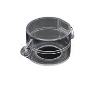 1 Uds. Cubierta protectora del botón de parada de emergencia autoadhesiva no extraíble transparente perilla del interruptor de emergencia cubierta abatible redonda(Transparent 55x37,30MM)