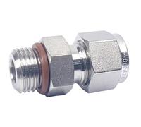 1 Uds. De acero inoxidable 316 macho SAE 7/16-20 9/16-18 a 1/8 "1/4" 6mm Ajuste de tubo Ajuste de compresión de doble virola(3mm LOK)