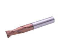 1 Uds. De corte HRC60 2 fresa alargada de flauta 100L 2mm 4mm fresado mecanizado de acero de tungsteno en espiral(3.0x3Dx100L)
