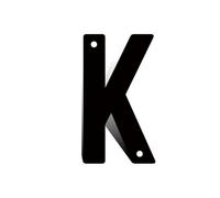 1 Uds., Decoración De Pared Puerta Casa Metal 8 Pulgadas, Signo Número Letra, Placas Señales Impermeables Calle DIY(K)