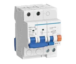 1 Uds. Disyuntor de fuga de NB1L-40 1PN 2P 3P 3PN 4P interruptor diferencial electromagnético tipo C 10A 16A 20A 25A 40A(20A,1PN,300MA)