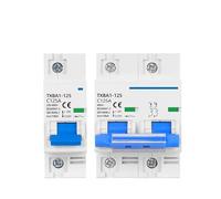 1 Uds disyuntor en miniatura de CA 2P 230V mini disyuntor interruptor de aire 80A 100A 125A protección contra cortocircuitos contra sobrecarga capacidad de ruptura 10KA(1P-20,80A)