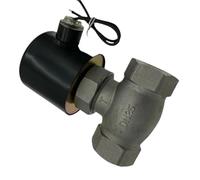 1 Uds DN35/40/50 2L-35/40/50 válvula solenoide de acero inoxidable ss de alta presión y alta temperatura 304(2L-50,DC24V)
