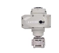 1 Uds DN80 válvula de bola eléctrica de tres piezas rosca interna de acero inoxidable Q611F-16P válvula de bola eléctrica de plataforma alta AC220V DC24V(DC24V)