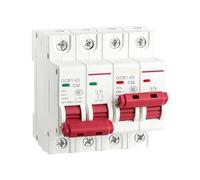 1 Uds Doble potencia interruptor de transferencia manual 1P + 2P + disyuntor enclavamiento 63A-125A 220V Rail MCB(63A,1P-1P)
