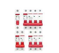 1 Uds DZ47 1P 2P 3P 4P 3A-63A AC 230V 400V tipo C mi-ni disyuntor MCB Protector de sobrecarga corta montaje en carril Din capacidad de rotura(3P,63A)