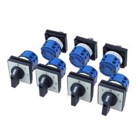 1 Uds eléctrico 2 posiciones 8 terminales interruptor de cambio de cámara giratoria 500V 20A LW28-20 LW26-20 LW28 LW26(2P 8T English)