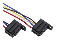 1 Uds. Enchufe de relé coche violeta con cable Terminal retardante llama nailon modificado(4 Pin)