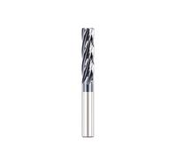 1 Uds. Escariador de flauta en espiral de acero de tungsteno de 2-10mm | Herramienta de corte de sujeción de 4 flautas/6 flautas for procesamiento de orificios de precisión(9x50x100-6F)
