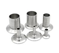 1 Uds espiga for manguera 6 8 10 12 14 16 19 25 32 38 45 51mm x 0,5 "1" 1,5 "2" Tri abrazadera 304 accesorio de tubería sanitaria de acero inoxidable(FERRULE 64MM_OD 38MM)