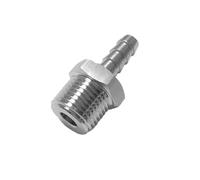 1 Uds. Espiga for manguera de GAS de alta presión a conector macho NPT 6 8 10 12mm ID de manguera a 1/8 "1/4" 3/8 "1/2" NPT boquilla de tubo de acero inoxidable 304(0.375 in Male NPT,10 mm Hose ID)