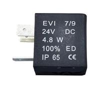 1 Uds EVI7/9 5.5VA 4,8W 6.0VA DC24V AC110V AC220V AC380V apertura 9mm, altura 30mm bobina de válvula solenoide(DC24V 4.8W)