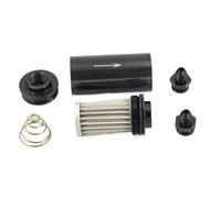 1 Uds filtro de combustible en línea de aluminio 100 filtro de combustible limpiable 6AN 8AN 10AN 9mm adaptador Universal(An10)