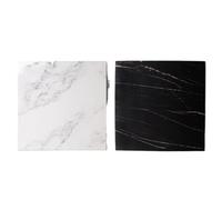 1 Uds. Fondo de fotografía PVC Grano mármol, Cemento Madera Doble Cara, Tablero Apoyo for Estudio fotográfico, joyería Alimentos para Fondos fotográficos(White)