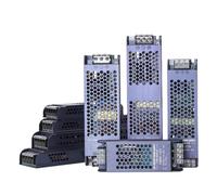 1 Uds. Fuente de alimentación 12V 24V transformador 60W 100W 200W 300W 400W 500W Controlador LED 12V 24V convertidor A/D ultrafino for tira de luz LED(300W,DC 24V)