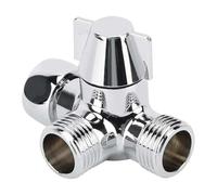 1 Uds G1/2 "desviador de agua de 3 vías adaptador en forma de T válvula ajustable bidé de inodoro separador de ducha grifo divisor