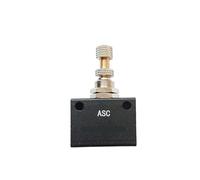 1 Uds G1/8 1/4 3/8 1/2 Válvula de control de flujo de precisión válvula de aire neumática ajuste de flujo a temperatura normal(ASC-8 G1-4,1PC)