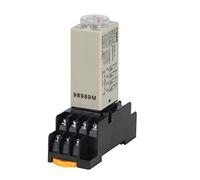 1 Uds H3Y-4 botón giratorio de retardo encendido 1S/5S/10S/30S/60S/3M/5M/10M/30M relé tiempo AC/DC 6V 14 pines con Base PYF14A(Dc 6v,0-5 Minute)