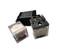 1 Uds Hh63p Ly3nj JQX-13F relé 220V 24V 12V 12V AC/DC 10A 11 Pin contacto plateado Micro relé solenoide con Base(AC220,Base)