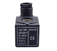 1 Uds HM2 DC12V DC24V AC24V AC110V AC220V AC380V agujero interior 11mm, altura 35mm bobina de válvula solenoide(AC110V)