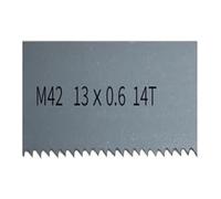 1 Uds. Hoja de sierra de banda M42 Bimetal de 1/2 "para carpintería. 1085-1510mm * 13mm * 0,6mm, con banda de 6-14tpi, admite personalización(14Tpi,Length 1435mm)