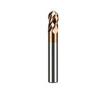 1 Uds HRC55 4 herramientas de corte fresado CNC carburo molino extremo bola flauta for fresas Material acero(4F-R3.0x12x6x75)