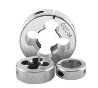 1 Uds HSSE rosca de tubo cónico ajustable troquel redondo NPT NPS PT RC PS PF G 1/8 1/4 1/2 3/4 3/8 1/16 AR-D troqueles redondos de roscado de tornillo(PT 1l2-14)
