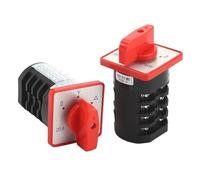 1 Uds HZ5D-20/4 M07 M08 20A 4KW 3 posiciones 4 polos 16 tornillos for Motor de dos velocidades y interruptor de leva combinado de arranque(20A 4kW M08)