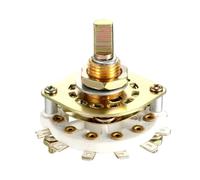 1 Uds. Interruptor de 8/10/12 pines 1/2 polos 4/5/7/11 mesa de selección de posición interruptor giratorio de banda de una sola cubierta for Radio TV Industrial(1P11T)