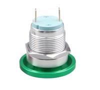 1 Uds. Interruptor de botón de aleación resistente al agua de Metal de 16mm seta momentáneo 1 sin botón Pin terminal botón de presión(2 pins Terminals,GREEN_MOMENTARY MOMENTARY_16MM)