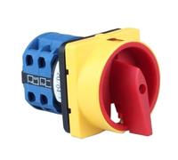 1 Uds interruptor de leva LW26GS-25/04-1 25A con caja IP65 cerradura Universal giratoria 4 polos 8 terminales 2 posiciones